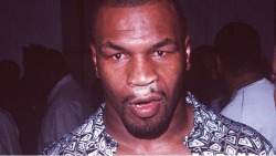 dimens1ons:  ausonia:  Mike Tyson at a party