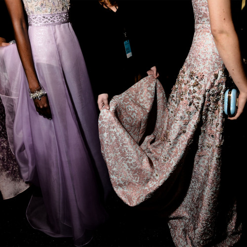 maccosmetics:  M∙A∙C Backstage at Badgley Mischka SS15 New York Fashion Week