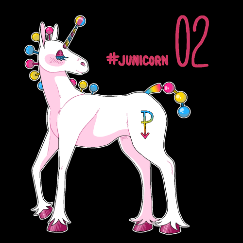 Junicorn/Pride Redraw (Left: 2021 | Right: 2019) Decided to redraw my Junicorns from 2019 for Pride 