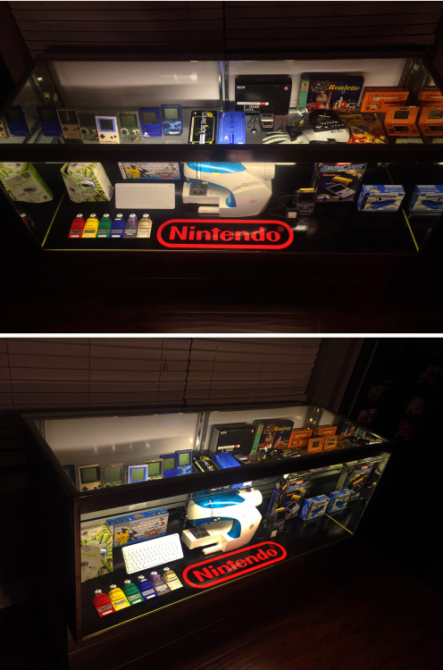isquirtmilkfrommyeye:  So this is my new game room. My friend @r0ck3r-10 was nice enough to let me borrow the N64′s so I could take the pictures since I haven’t gotten around to buying them yet.
