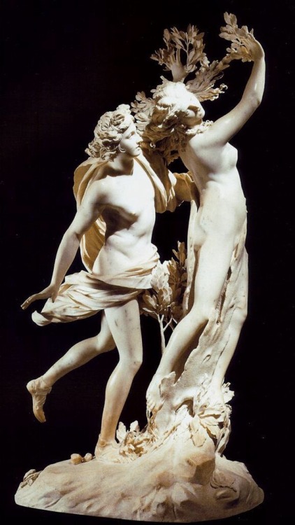 a-little-bit-pre-raphaelite: Daphne transforming into a Laurel Tree Apollo and Daphne, 1620s, Gian L