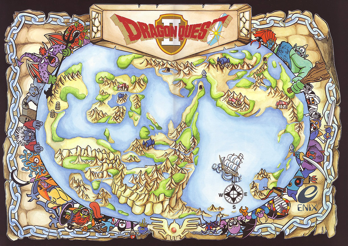 videogameads:  DRAGON QUEST II: AKURYOU NO KAMiGAMiEnixFamicom1987Source: gamedic.jpn.orgAsk