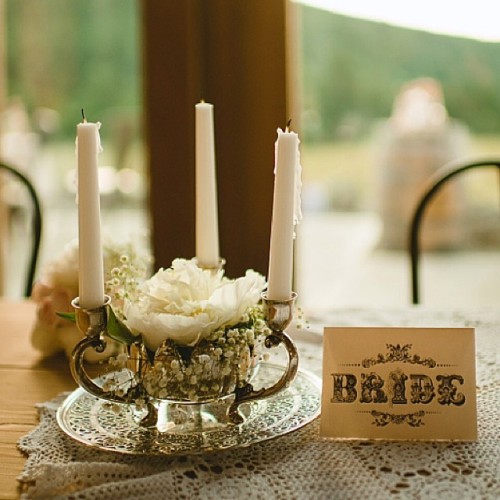 ❤️ vintage silver candelabra with gorgeous roses and half burnt candles. image by nordica photograph