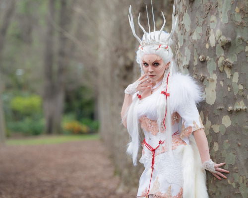 Miss Twisted looks magical in her forest spirit inspired corset and outfit. This was a collaborative