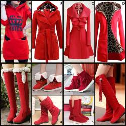 ideservenewshoesblog:  Ericdress Suede Mid-calf Red Flat Boots