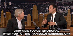 Fallontonight:  Harrison Ford Keeps It Real About Playing Han Solo. 