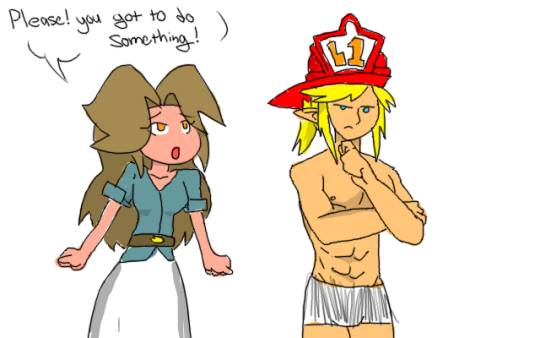If BOTW Link was the only fire Department in Hyrule