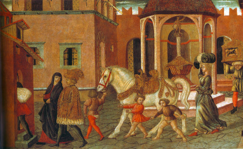 &ldquo;The transport of cassoni&rdquo; 1480 Italy