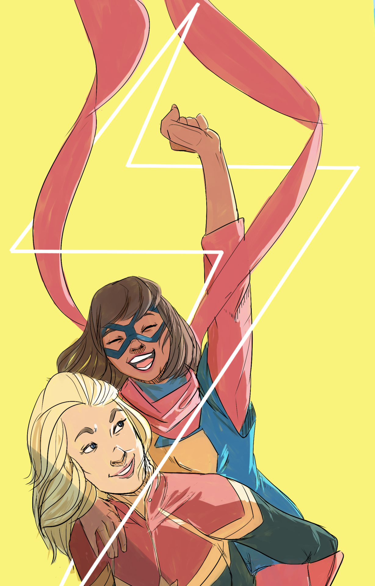 wardengrey:  sketch commission for ayopotato!! This was so fun, thank you!! (unsplit