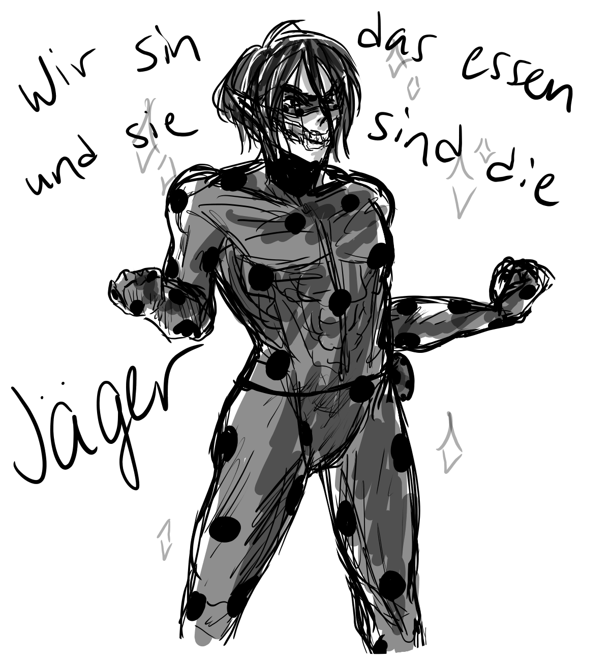 miaohmaia:   i was inspired i tried to draw something serious but obviously i failed