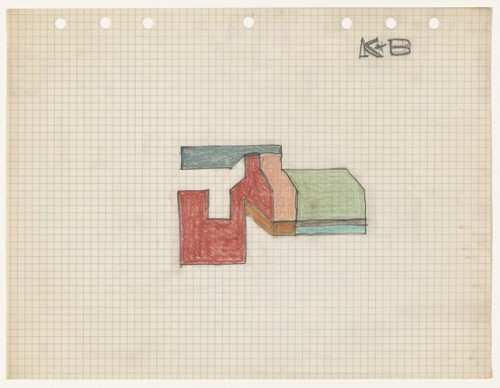 wiggerbeefer: frank-stella: Untitled, Frank Stella, n.d., MoMA: Drawings and Prints Gift of Lawrence