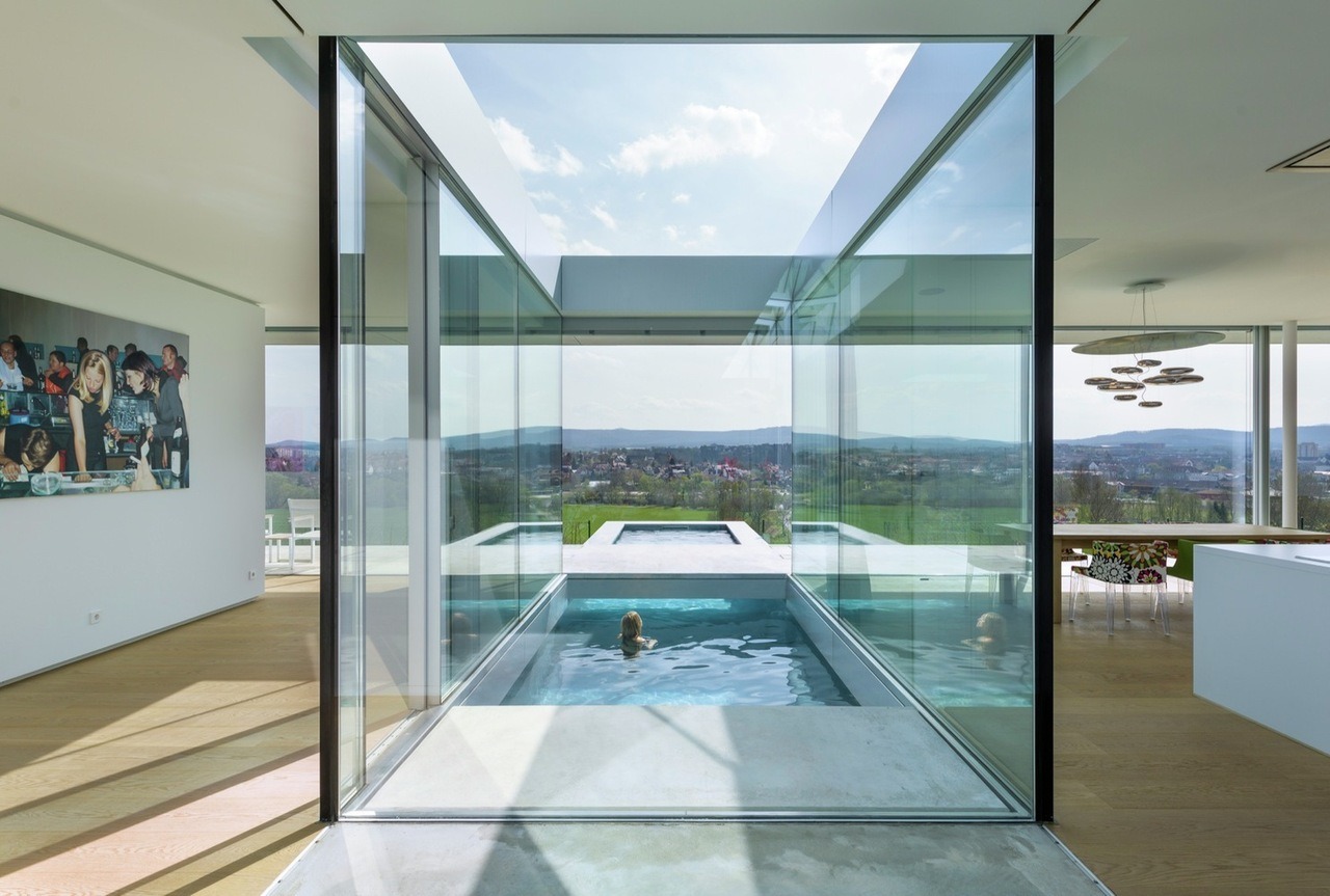 archatlas:  PoolsWhat’s better than a house with a pool? A house with a pool that’s