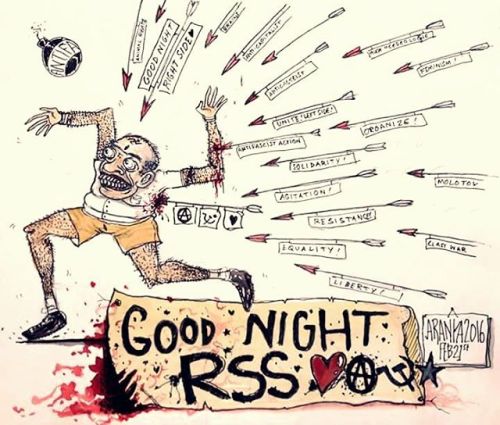 Good night right side #rss #bjp #fascist #India #islamophobia #agitation #solidarity #anarchist #ana