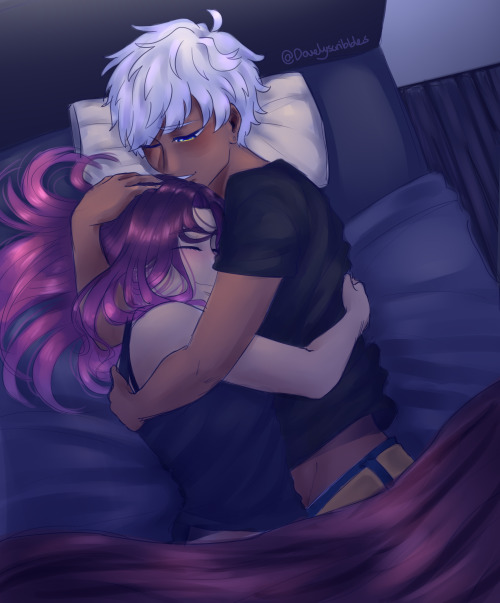 dovelyscribbles:OKAY SO I CHOSE THE “SLEEP NEXT TO HIM” OPTION IN MAMMON’S BIRTHDAY EVENT AND THE DI