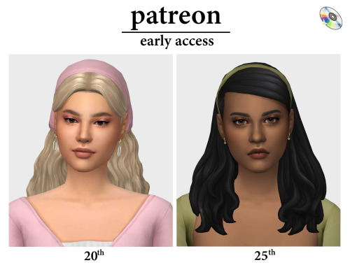 Patreon - Coming September:Both hairs are currently available over on my Patreon for early access do