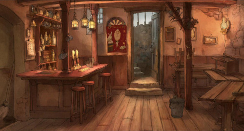 viccolatte: charliebowater: anime-backgrounds: The Illusionist / L’Illusionniste. Directed by 