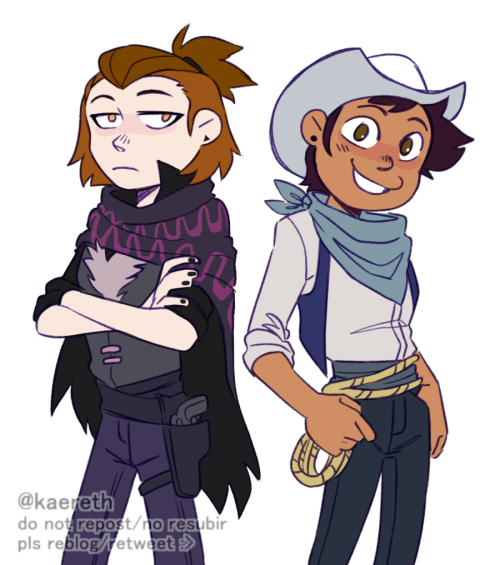 kaereth: Kofi request for Artist_580 on twitter of their TOH Western AU!