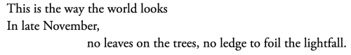 allloversbetray:NOVEMBER’S A BURN AND AN ACHEAn American Dream by Mary Ruefle // A Short History of 