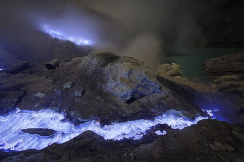 mysticplaces:Martin Rietze’s photos of the volcano Kawah Ijen in East Java, Indonesia- its sulfer-ri