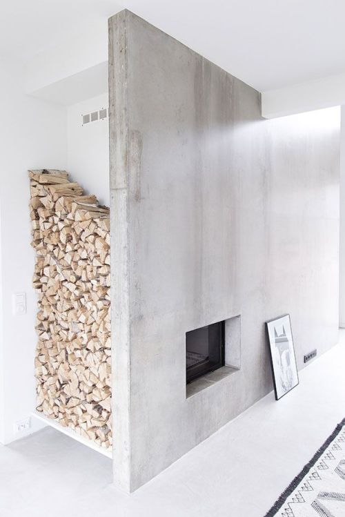 thedesignwalker: : Decor, Concrete Fireplace, Det Fireplaces, Fireplace Woodstove, House, Camino A L