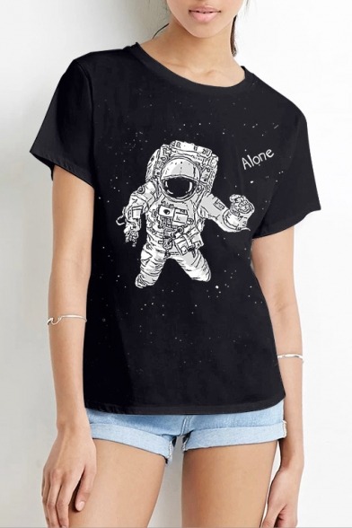 swagswagswag-u: Fashionable Cool T-shirts  Cartoon Printed  //  Galaxy Astronaut