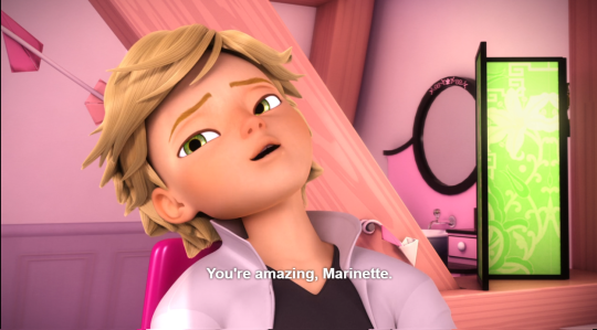 megatraven:  Some people seem to have forgotten how much Adrien notices, compliments, and appreciates Marinette, so let me remind ya: