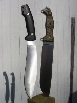 knifepics:  Custom choppers/camp knives