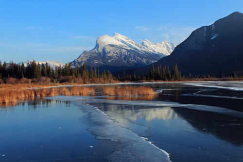 kaitlinmccluskeyphoto: Vermillion Lakes, showing off why Canada is home to some of the best feats of