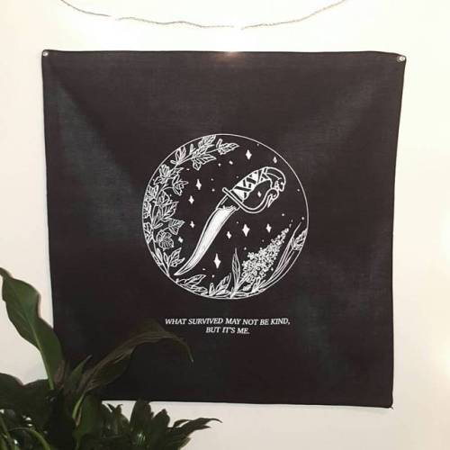 Now on my online shop! Back patches screenprinted on 100% cotton bandanas.Fabric measures 21″x21″. A