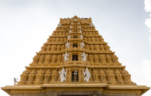 Gopura of Chamundeswari temple, Chamundi Hills, Karnataka