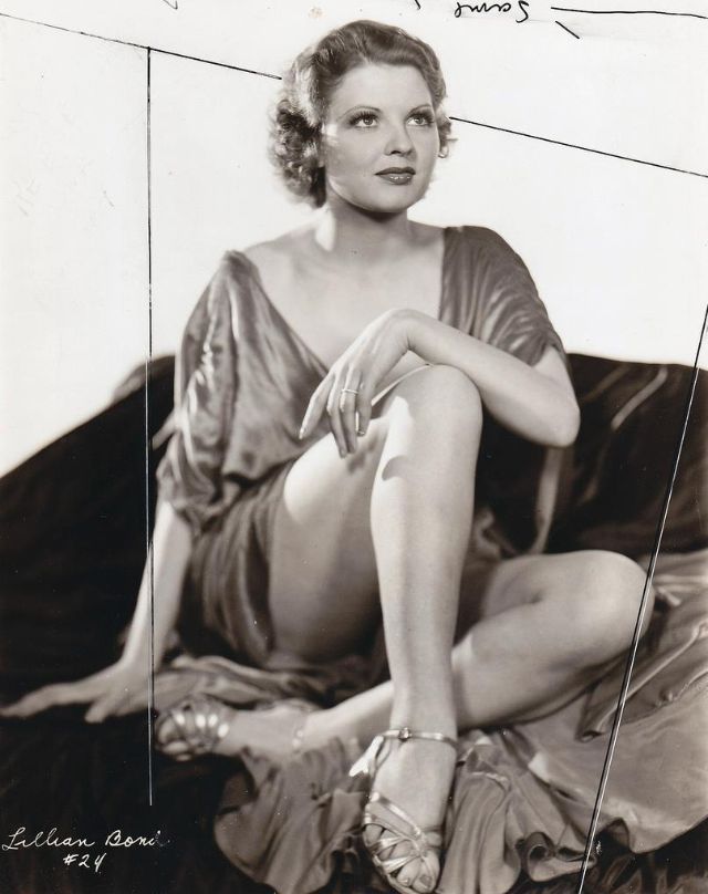 Photos of Lilian Bond in the 1930s.