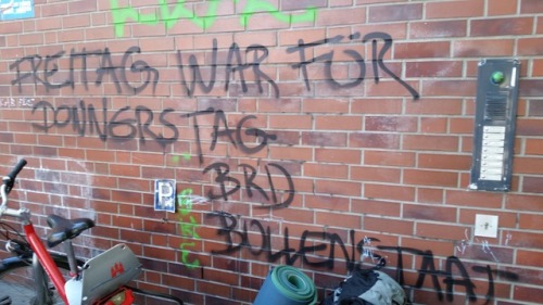 Some more of the graffiti seen around Hamburg following the July2017 G20 protests