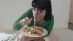 Spaghetti Stuffing   Showing Off by ChelseaDimples - https://www.manyvids.com/Video/560846/Spaghetti-Stuffing- -Showing-Off/ ooooohhh I get so STUFFED in this clip! Lots of great belly angles too!