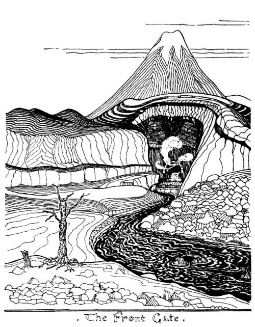 J.R.R. Tolkien’s illustrations for The Hobbit