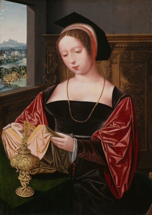 A Lady Reading (Saint Mary Magdalene), Master of the Female Half-Lengths, ca. 1530