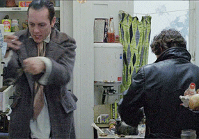 perfumedponce:Withnail and I: The Kitchen A kitchenextends off the living room. But much worse. The 