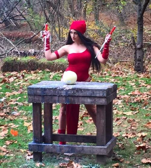 Porn Pics comicbookcosplayvixens:  Elektra by Elizabeth