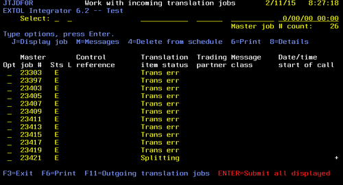 cleo extol integrator EDI EEI clean up translation jobs mailroom