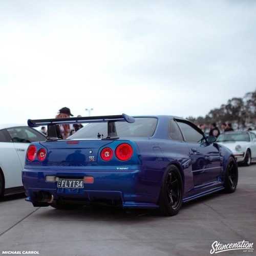 stancenation:  V-Spec R34 GTR. 🔥 | Photo by: @itsmehmike #stancenation