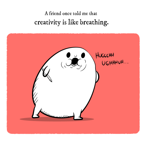 sociallyawkwardfirefly:freshwerewolf-pizzaroll:oatmeal:This is from a comic about being creative. Re