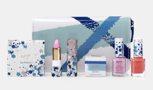 No7&rsquo;s new limited edition line of makeup products., designed by Together Design, UK
