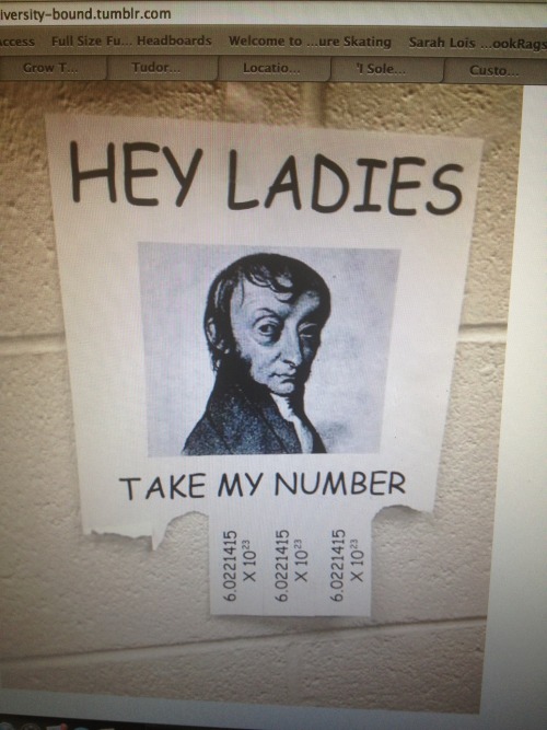 university-bound: Love you Avogadro