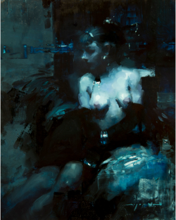 nudaked:  Jeremy Mann - Note in blue