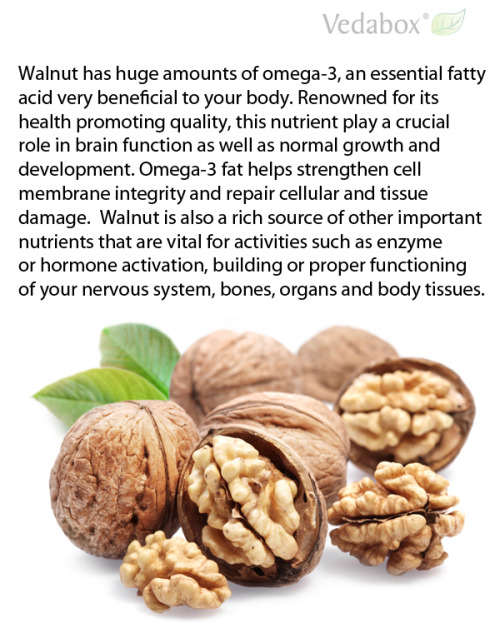 Vedabox Walnut has huge amounts of omega3, an essential...