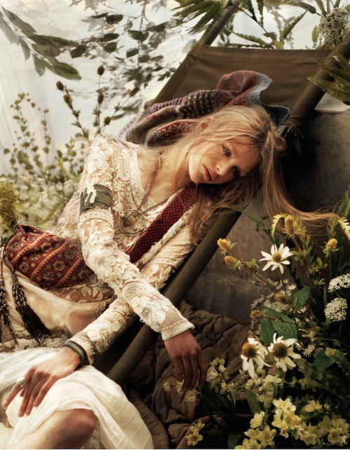 ggypsychedelicc:Flair Magazine 16 // Gimme Shelter Model: Hedvig Palm Photographer: Jeff Barker Styl