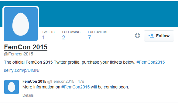 getintherobot:  maractus:  pendulosity:  ATTENTION: Femcon 2015 is a scam. Some users