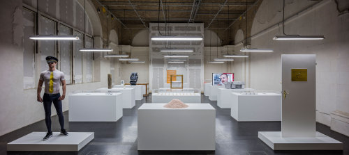 Installation view of The Happy Museum, 2016 by Simon FujiwaraBerlin Biennale 2016photo: Timo Ohler