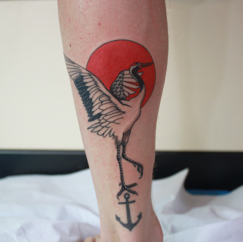crane tattoo  All Things Tattoo