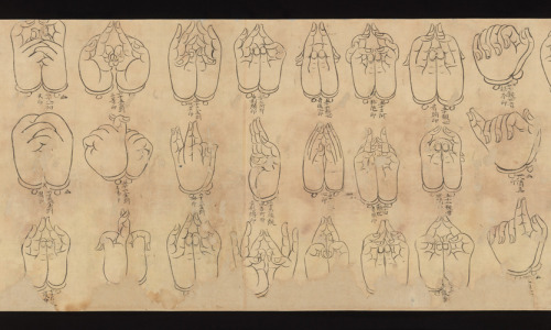 met-asian: 白描印相図巻|Scroll of Mudras, Metropolitan Museum of Art: Asian ArtThe Harry G. C. Packard Col