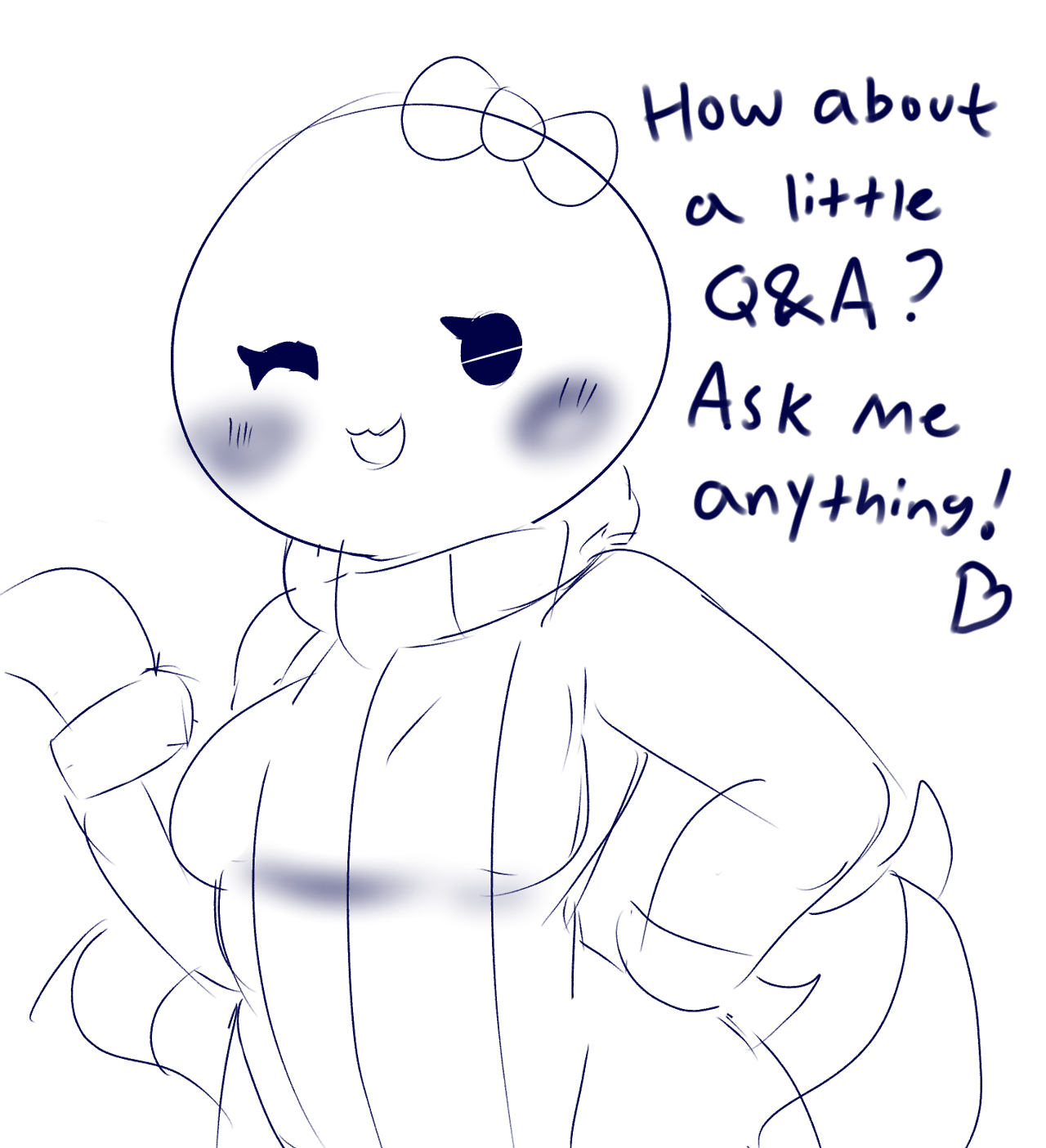 Octochan having some Q&amp;A fun with some pals on the discords.
